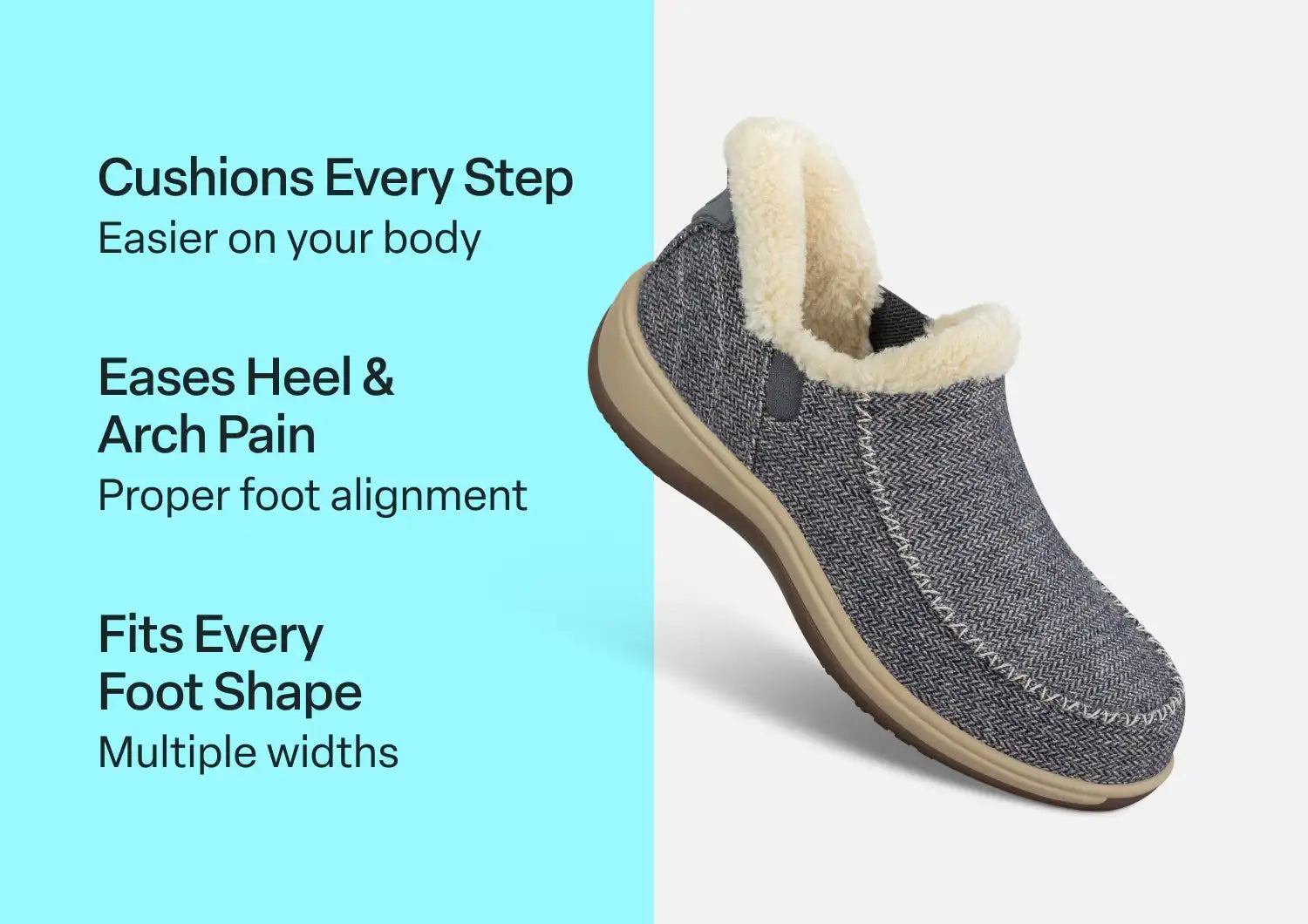 Lorin Hands-Free - Blue Herringbone Wool Secondary image