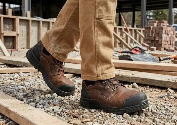 Graphite Hands-Free Work Boots - Brown