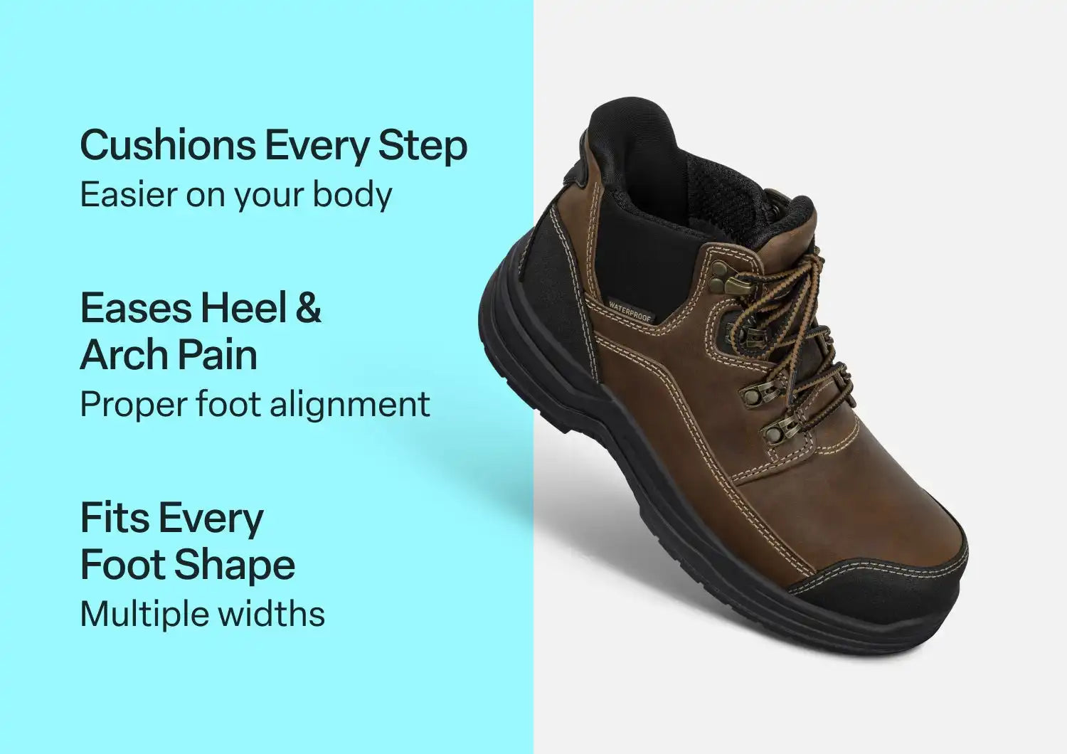 Quartz Hands-Free Work Boots - Brown Secondary image