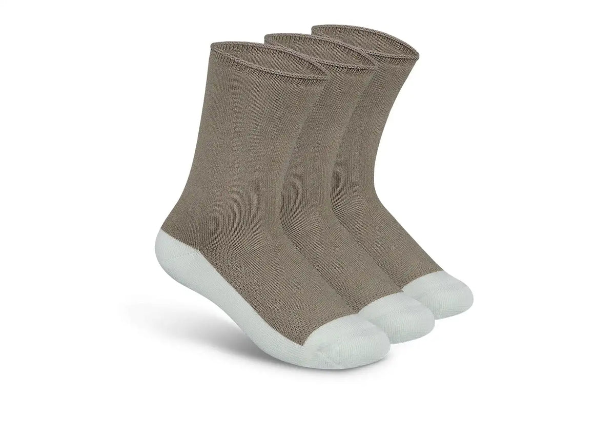 Extra Roomy Diabetic Socks (Thick) - Brown Main image