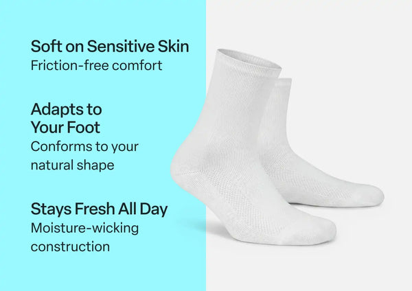 Extra Roomy Diabetic Socks (Thick)