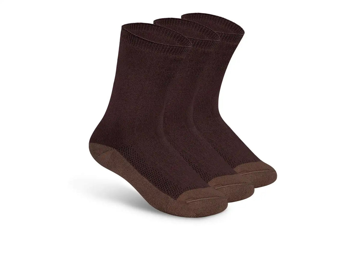 Extra Roomy Socks (Thick) - Dark Brown Main image