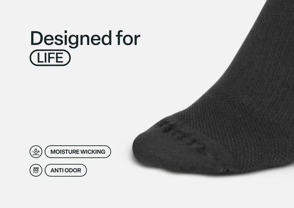Compression Ankle Socks 20-30 mmHg - Black