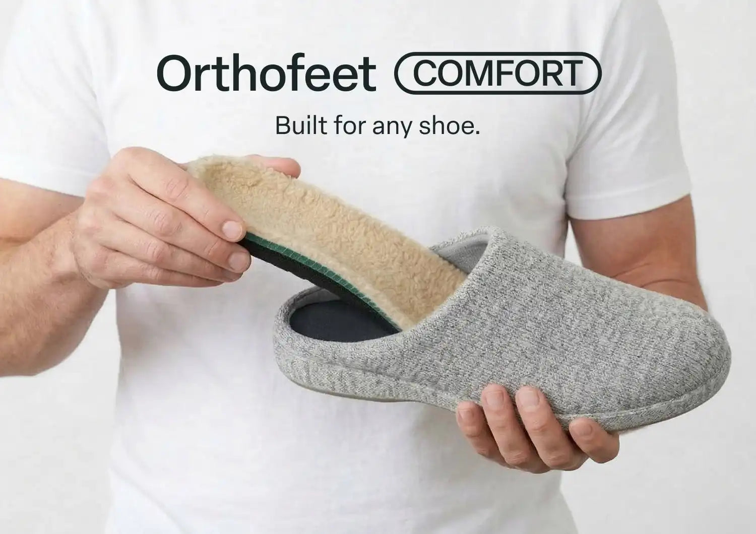 Men's Slipper Insoles - Tan Secondary image