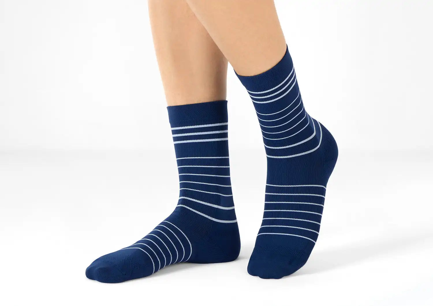 Mid-Calf Compression Socks 18-25 mmHg - Navy Secondary image