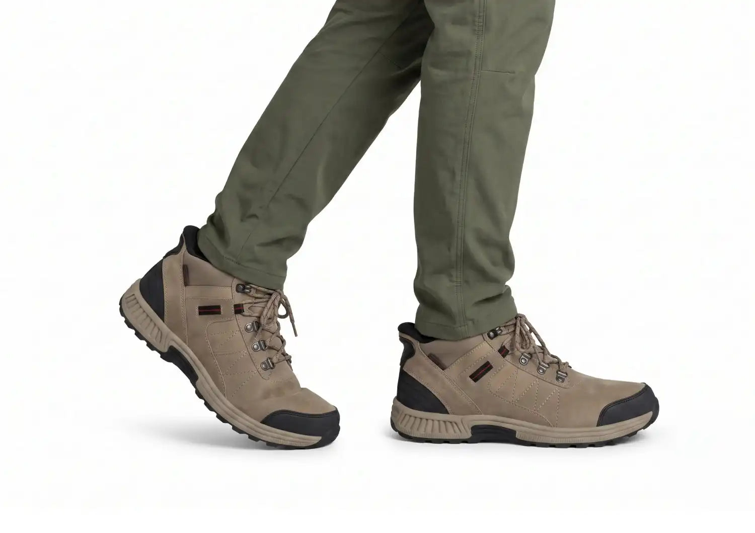 Dalton Hands-Free Waterproof - Taupe/Red Secondary image