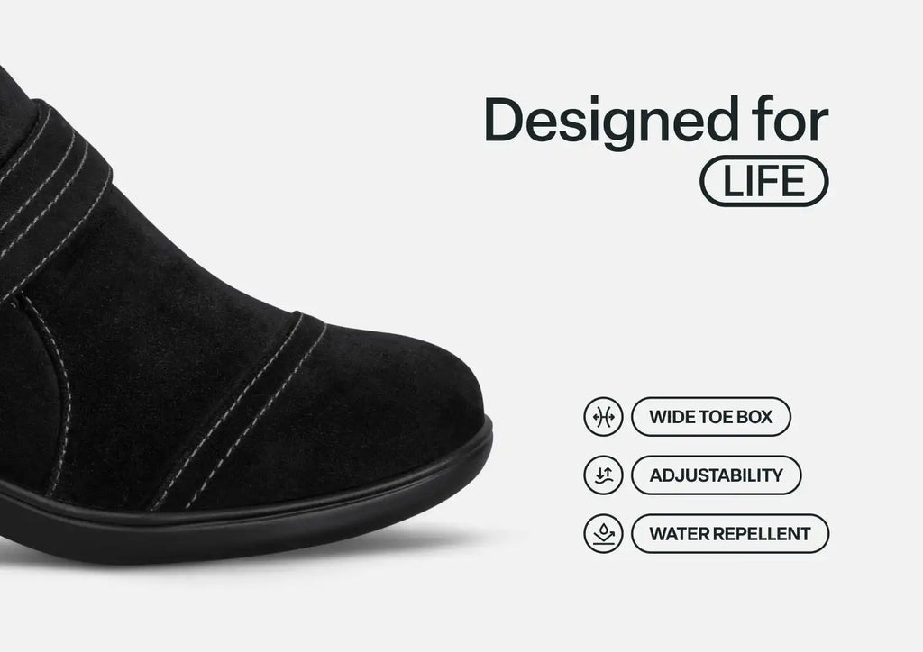 Eva - Black Suede
