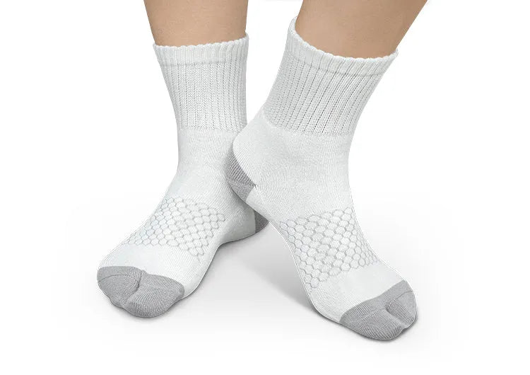 Bunion Relief, Padded Ankle Socks - White Secondary image
